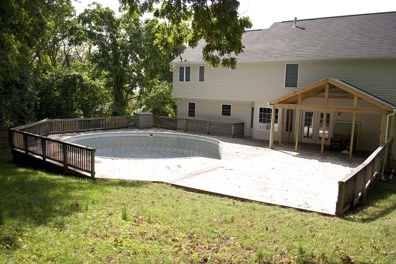 house addition with pool