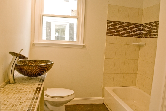 modern bathroom restored