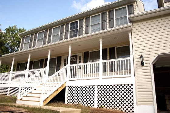 tan house restored